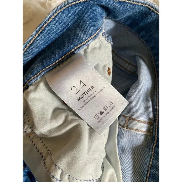 MOTHER Jeans Women’s 24 The Tomcat Ankle Let’s Kick It - Picture 9 of 11